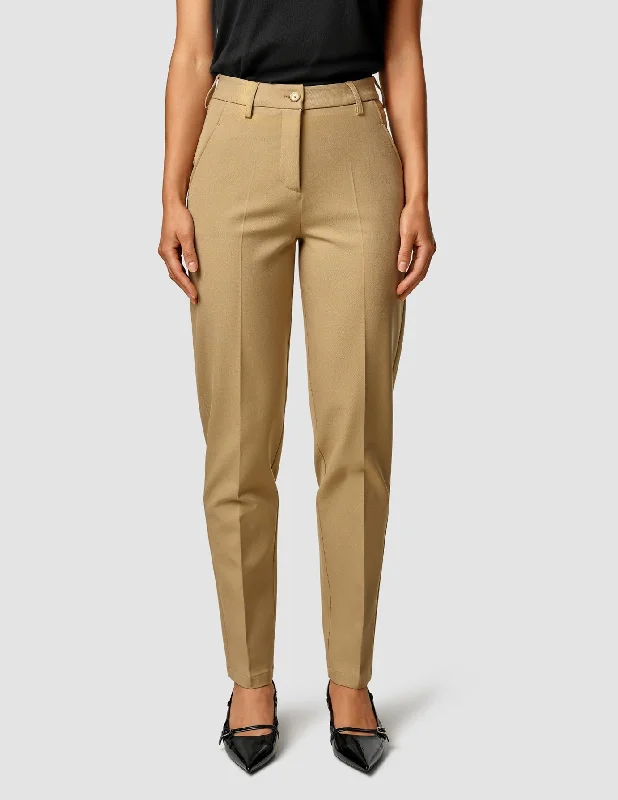 women's cotton pantsEssential Pants Tapered Caramel