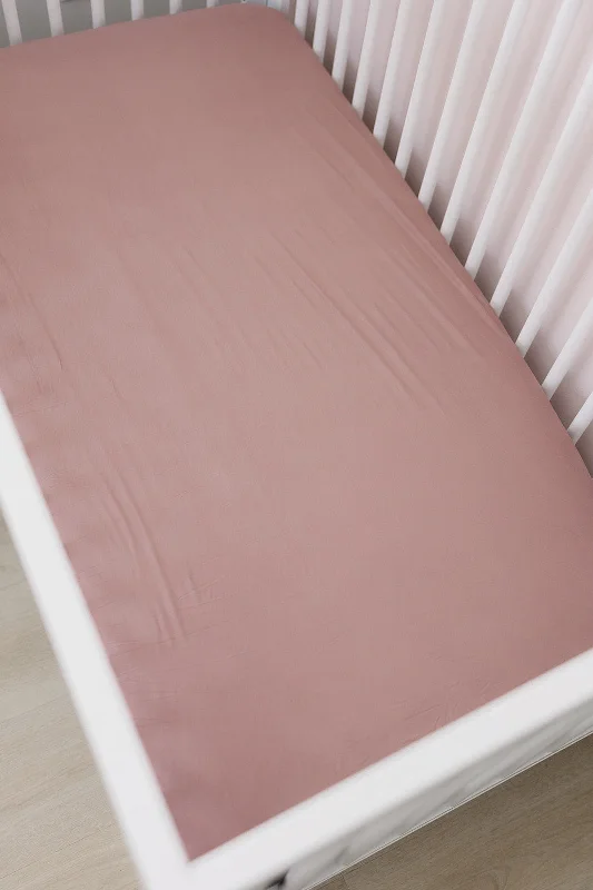 women's unique dressesDusty Rose Bamboo Stretch Crib Sheet