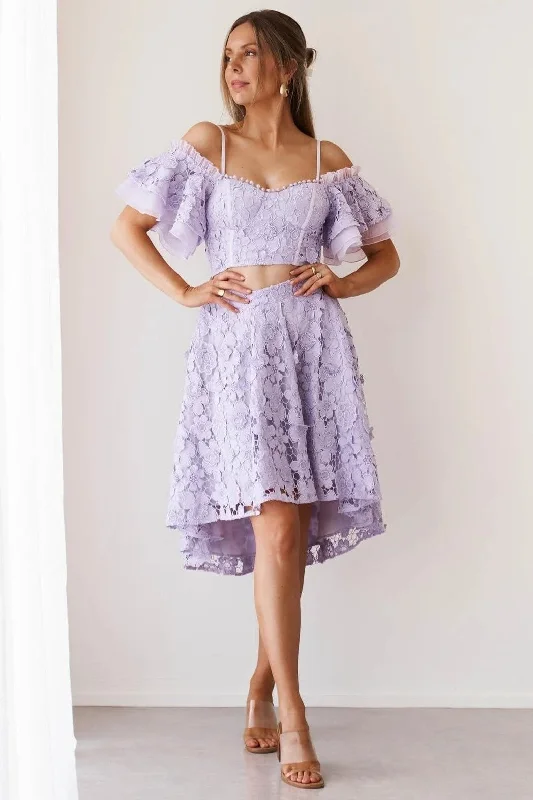 women's bell-sleeved dressesJessey Set - Lilac