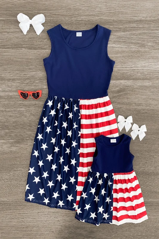 women's empire-line dressesMom & Me - American Flag Dress