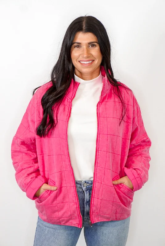 Velvet DressQuilted Comfort Soft Pink Jacket