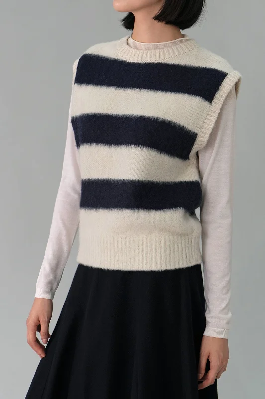 women's hourglass figure dressesStriped Wool Sweater Vest