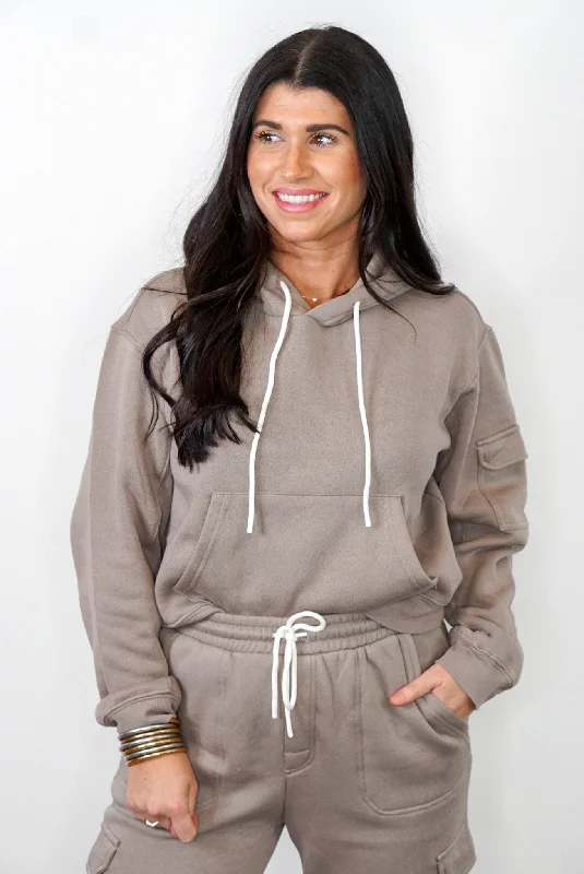 Tulle DressZ Supply Lunar Grey Cargo Hoodie