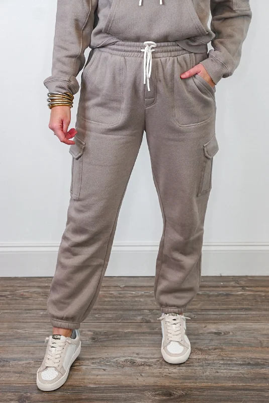 women's unique dressesZ Supply Lunar Grey Cargo Jogger