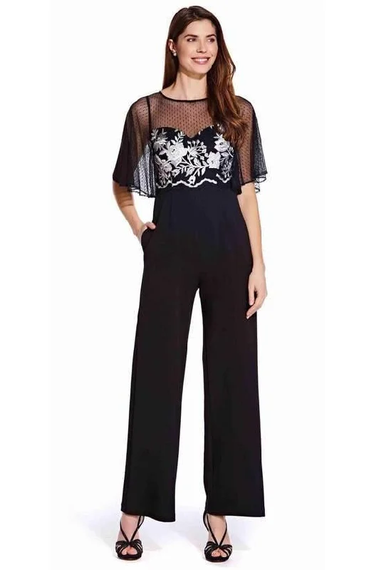 women's jumpsuits for stylish and functional fashionAdrianna Papell AP1E205755 Formal Floral Jumpsuit