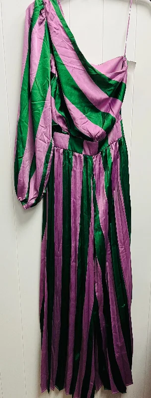 women's jumpsuits for springJumpsuit By Flying Tomato In Green & Purple, Size: S