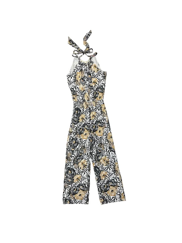 women's jumpsuits with halter necksJumpsuit By Lilly Pulitzer In Tan & White, Size: S