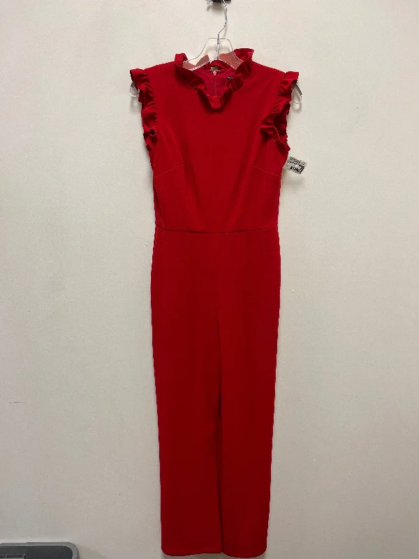 women's jumpsuits for beach outingsJumpsuit By Maggy London In Red, Size: Xs