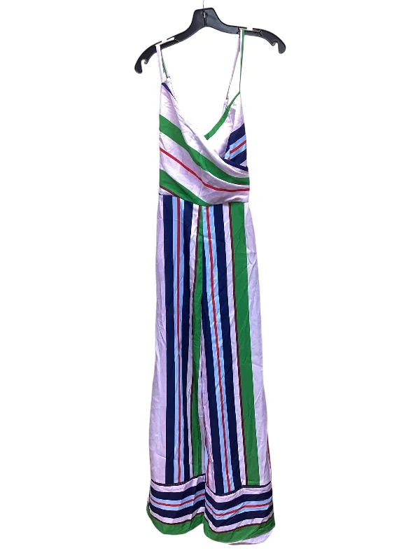 women's wide-leg jumpsuitsJumpsuit By Ted Baker In Striped Pattern, Size: L