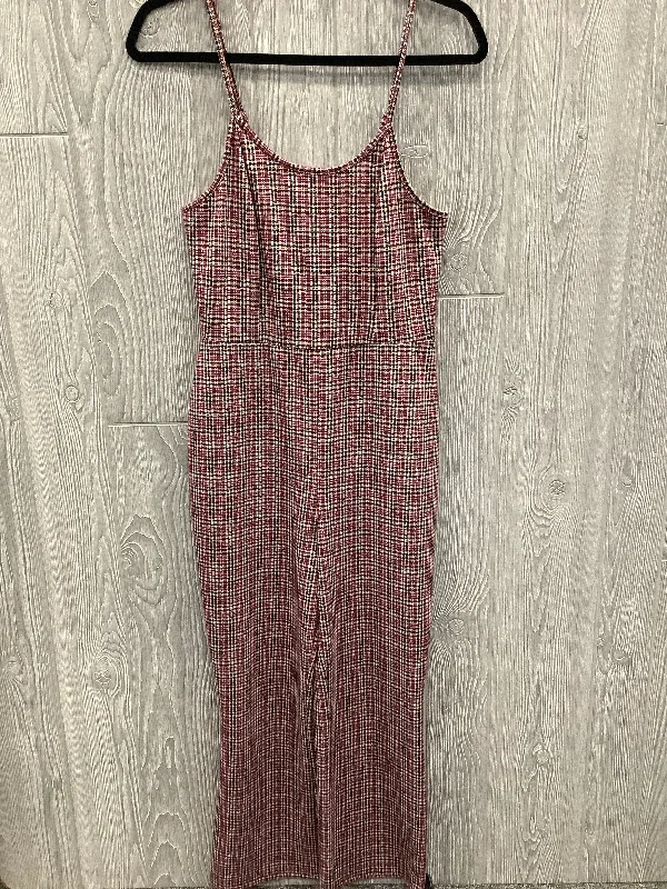 women's jumpsuits with checkered designsJumpsuit By Wild Fable In Red, Size: M