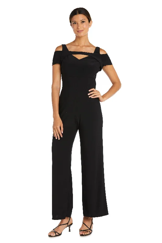 women's jumpsuits with long sleevesNightway Formal Off Shoulder Petite Jumpsuit 21518P