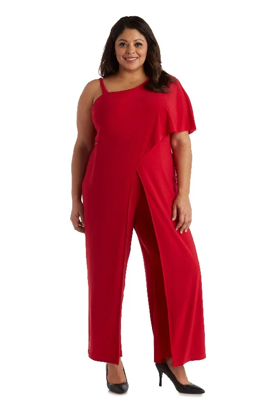 women's jumpsuits with checkered designsR&M Richards 3130W Formal Long Jumpsuit Sale