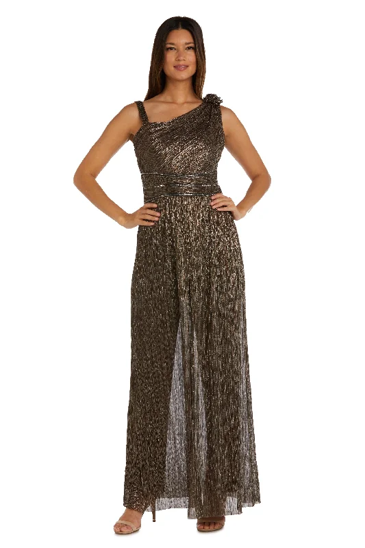 women's formal jumpsuitsR&M Richards 9628 Formal One Shoulder Jumpsuit