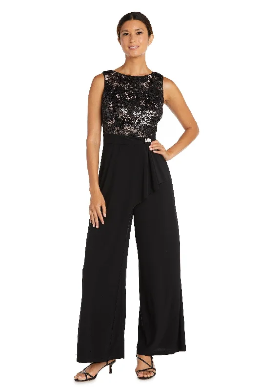 women's jumpsuits for stylish and functional fashionR&M Richards 9054P Formal Sleeveless Petite Jumpsuit