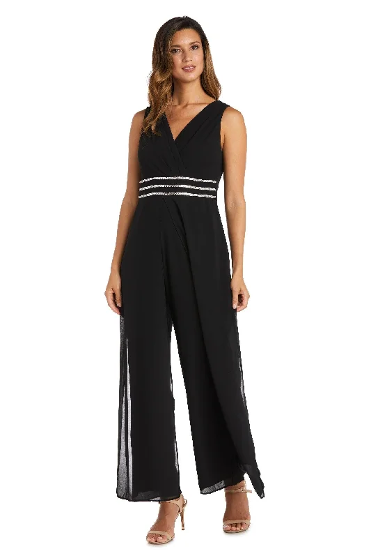 women's jumpsuits for business meetingsR&M Richards 9365 Long Sleeveless Formal Jumpsuit Sale