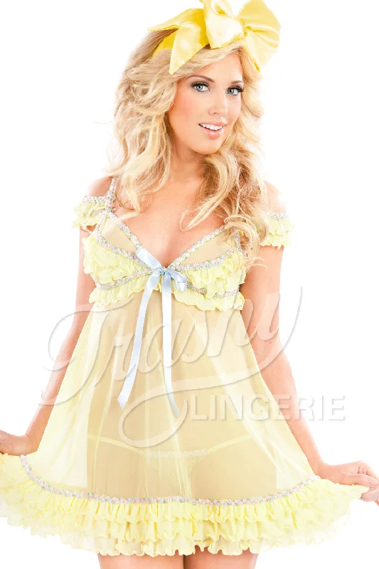 Wireless Sports BrasBabycakes Babydoll with Swags