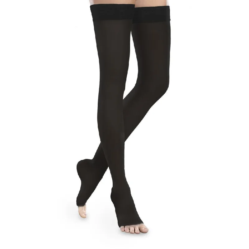 Therafirm® Sheer Ease Women's Thigh High 15-20 mmHg, Open Toe