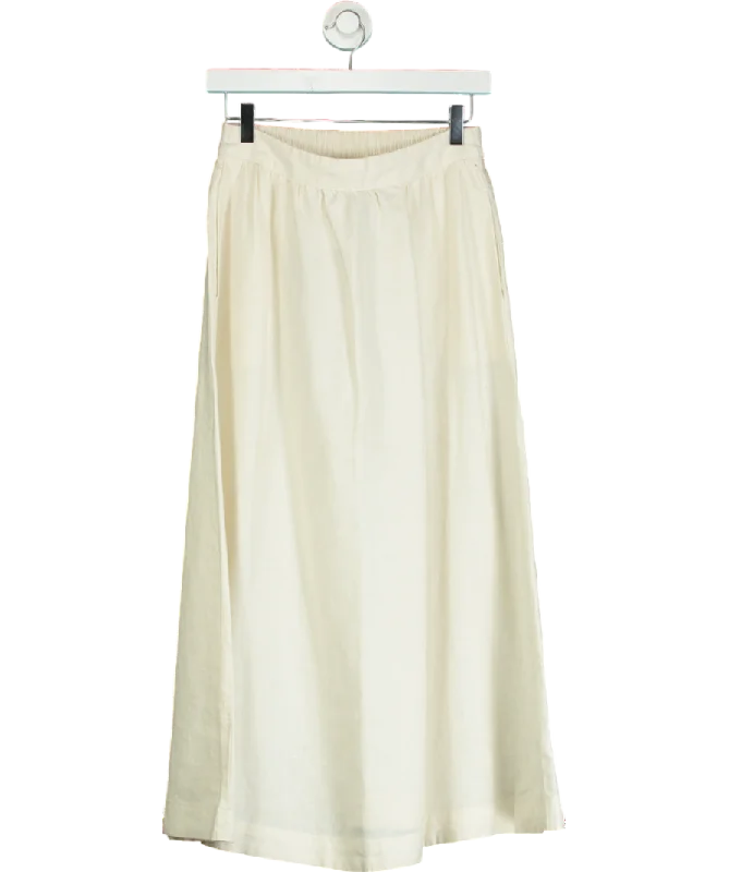 women's wool skirtsBoden Cream Florence Linen Skirt UK 6