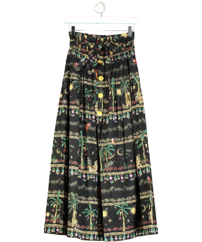 women's high-waisted skirtsHayley Menzies Black Midnight Safari Skirt UK XS