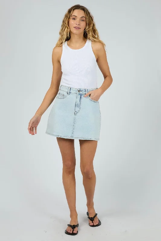 women's woven skirtsSelina Denim Mini Skirt