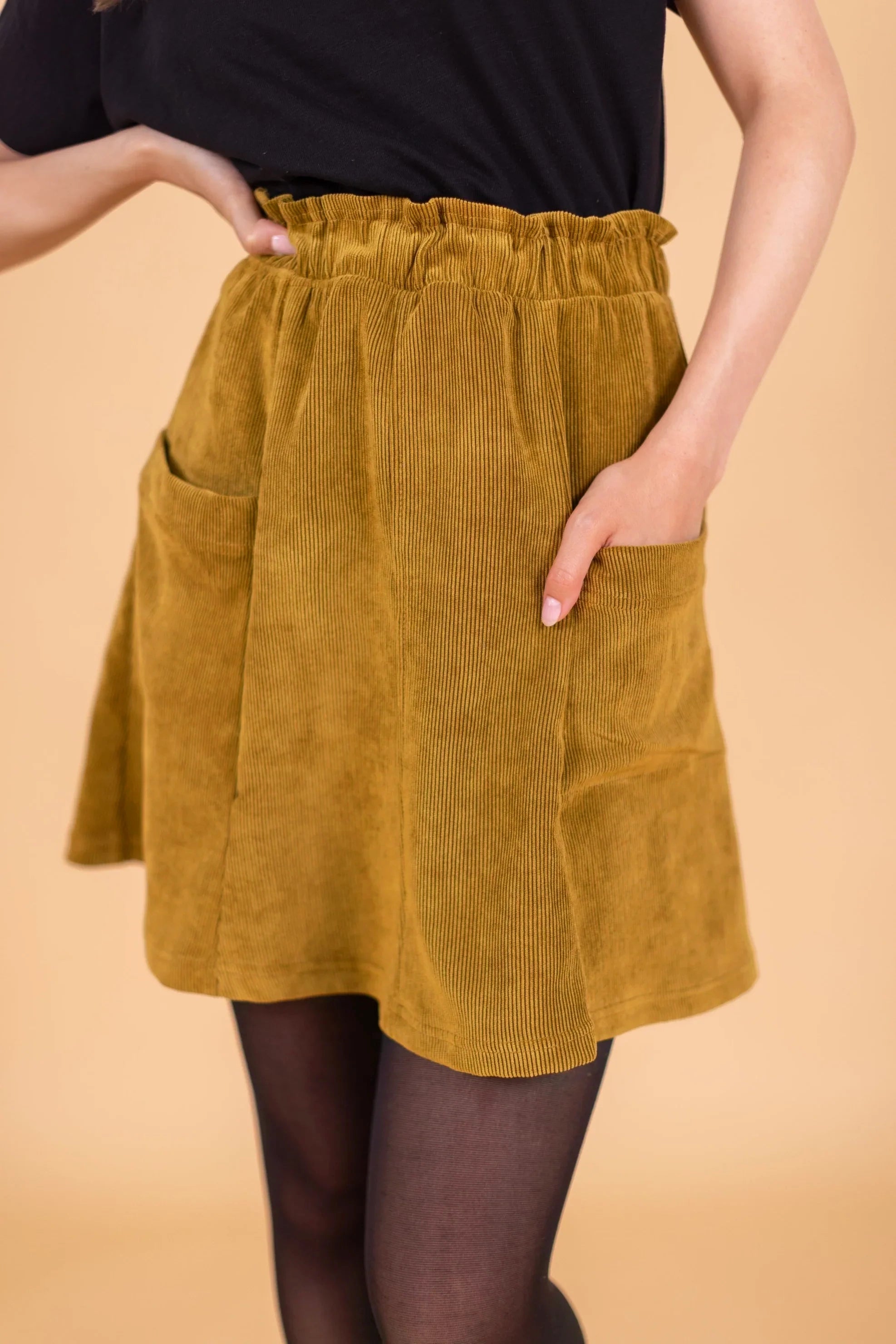 women's versatile work skirtsSkirt Cher Golden Brown