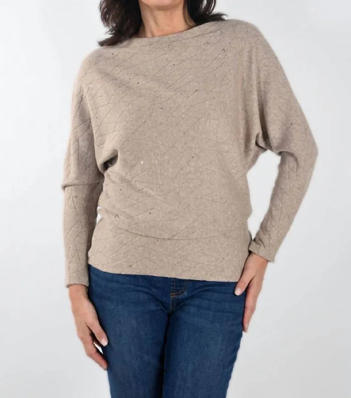 Affordable SweatersSparkling Knit Sweater In Oatmeal