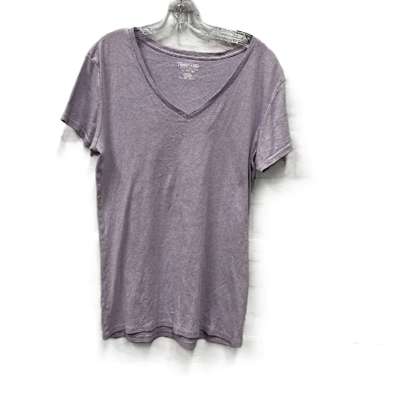 women's tops for those who want to wear pieces that are both comfortable and stylishTop Short Sleeve Basic By Kirkland In Purple, Size: Xl