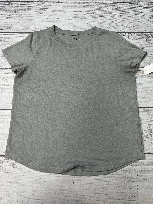 women's tops for those who want to create outfits that are both unique and memorableTop Short Sleeve Basic By Madewell In Grey, Size: M