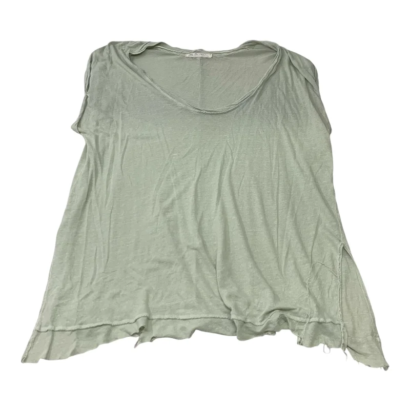 cropped women's topsTop Short Sleeve Basic By We The Free In Green, Size: Xs