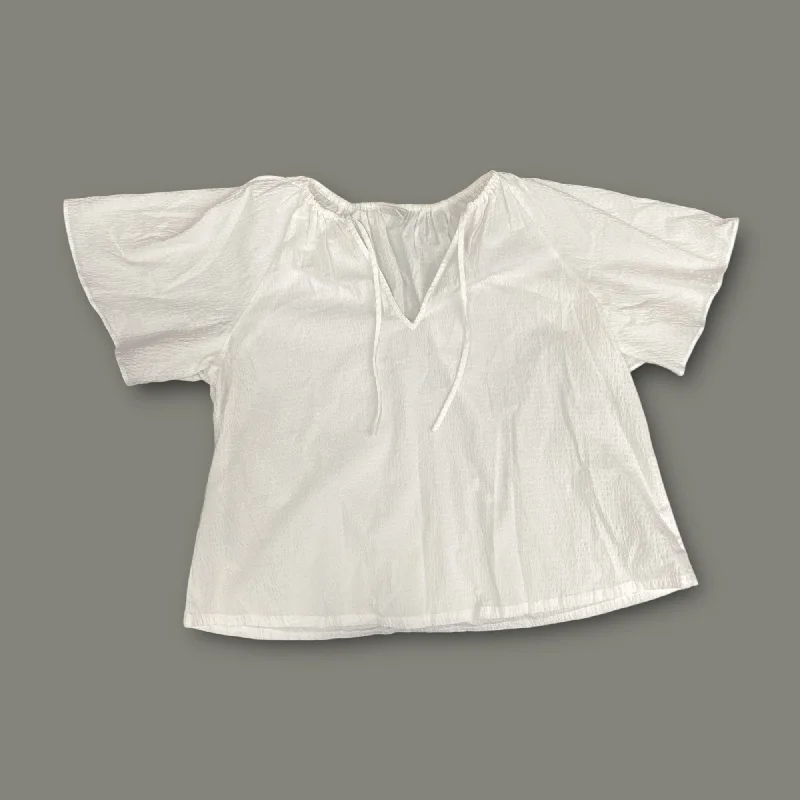 women's tops for those who love to shop for unique findsTop Short Sleeve By A New Day In White, Size: L