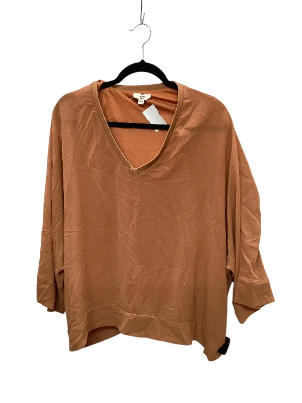 women's tops for those who want to add a bit of flair and personality to their looksTop Short Sleeve By Entro In Orange, Size: S