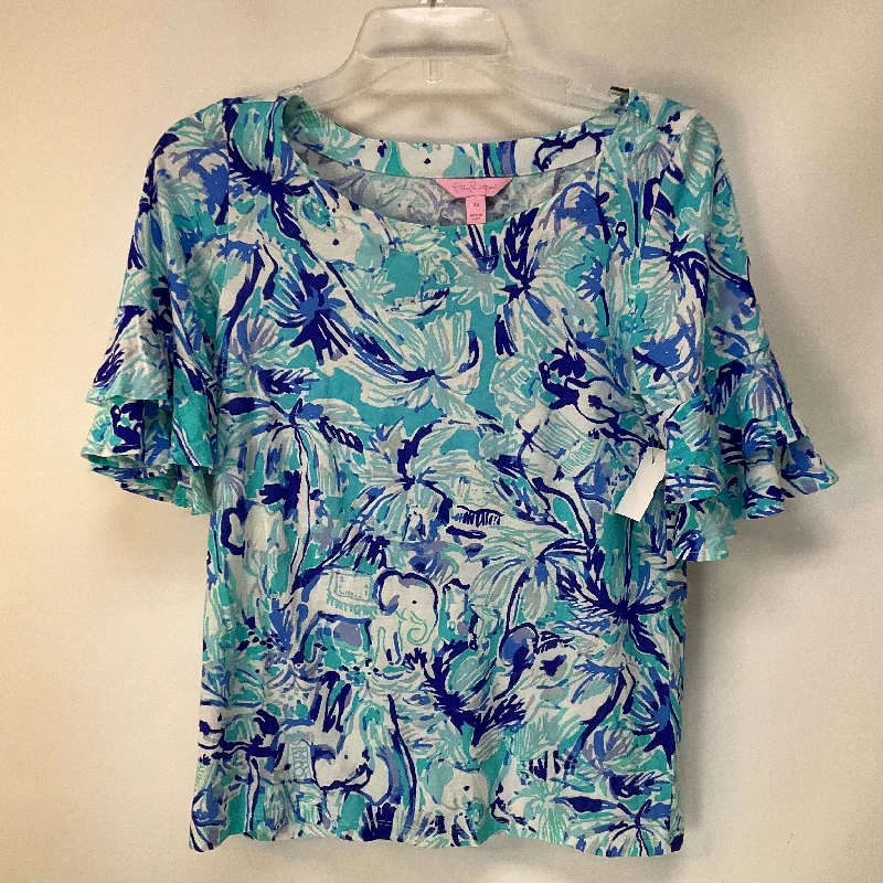 tank tops for womenTop Short Sleeve By Lilly Pulitzer In Blue, Size: Xs