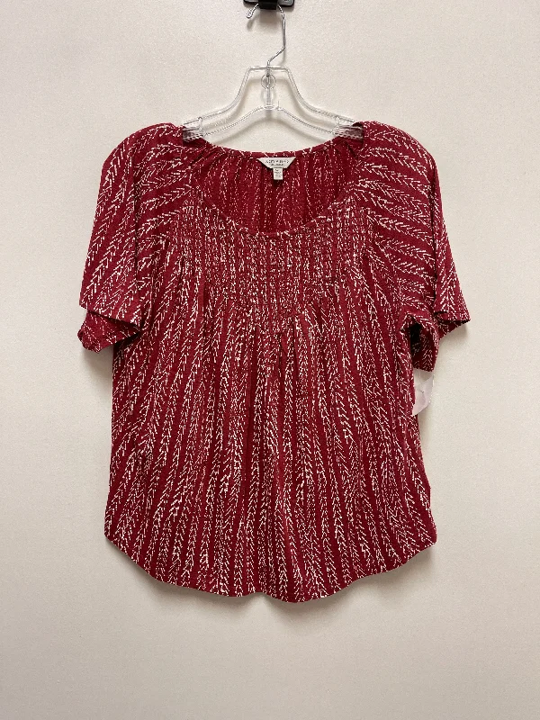 long-sleeved women's topsTop Short Sleeve By Lucky Brand In Red, Size: S