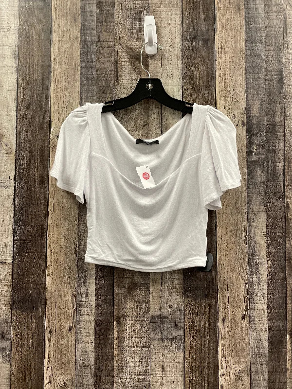 women's tops for cocktail partiesTop Short Sleeve By Lulus In White, Size: S