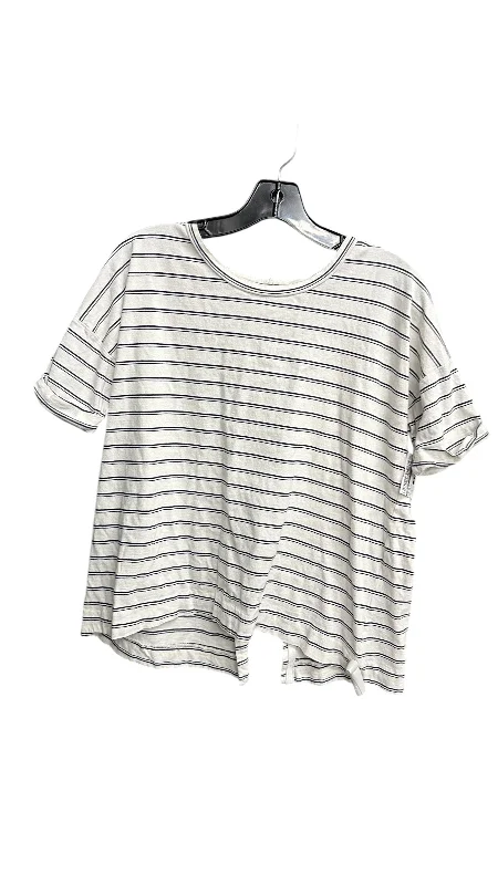 women's tops for black-tie affairsTop Short Sleeve By Madewell In Striped Pattern, Size: Xs