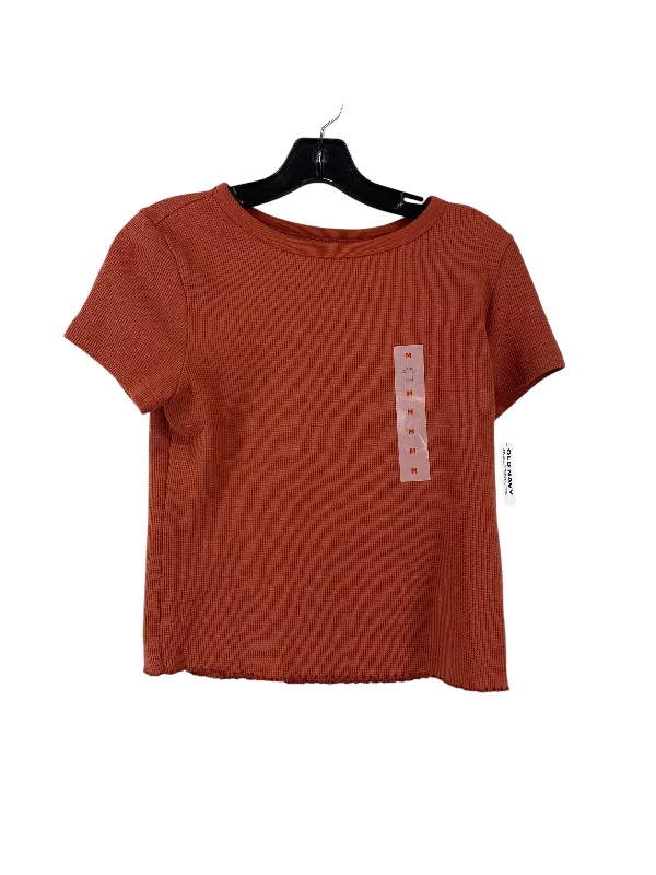 women's tops for those who want to stay cool and chic during warmer weatherTop Short Sleeve By Old Navy In Orange, Size: M