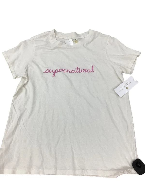 women's tops for those who refuse to compromise on styleTop Short Sleeve By Spiritual Gangster In White, Size: S