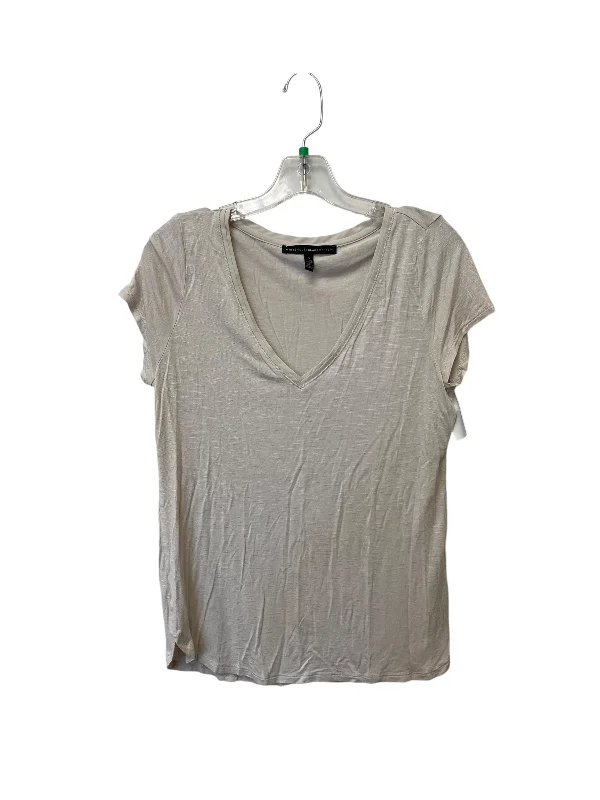 chic women's tops for everyday wearTop Short Sleeve By White House Black Market In Cream, Size: S