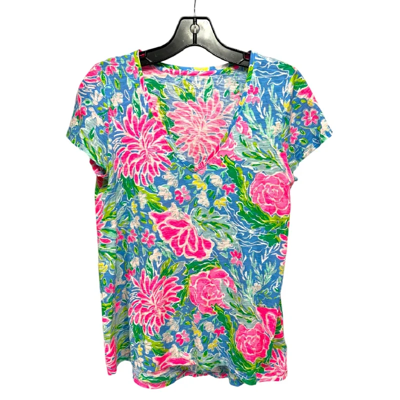 women's tops that offer a perfect blend of style, comfort, and affordabilityEtta V-Neck Top Designer By Lilly Pulitzer In Multi-colored, Size: XS