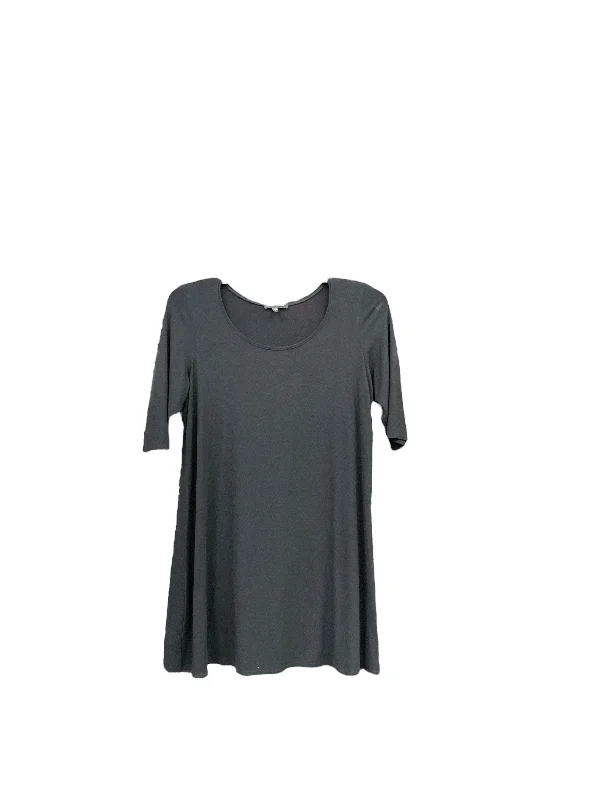 women's tops for summer festivalsTunic Short Sleeve By Eileen Fisher In Black, Size: L