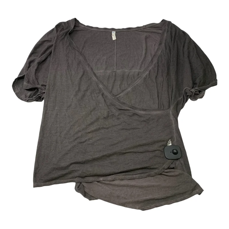 women's tops for mixing and matching with different bottomsTunic Short Sleeve By Free People In Grey, Size: Xs